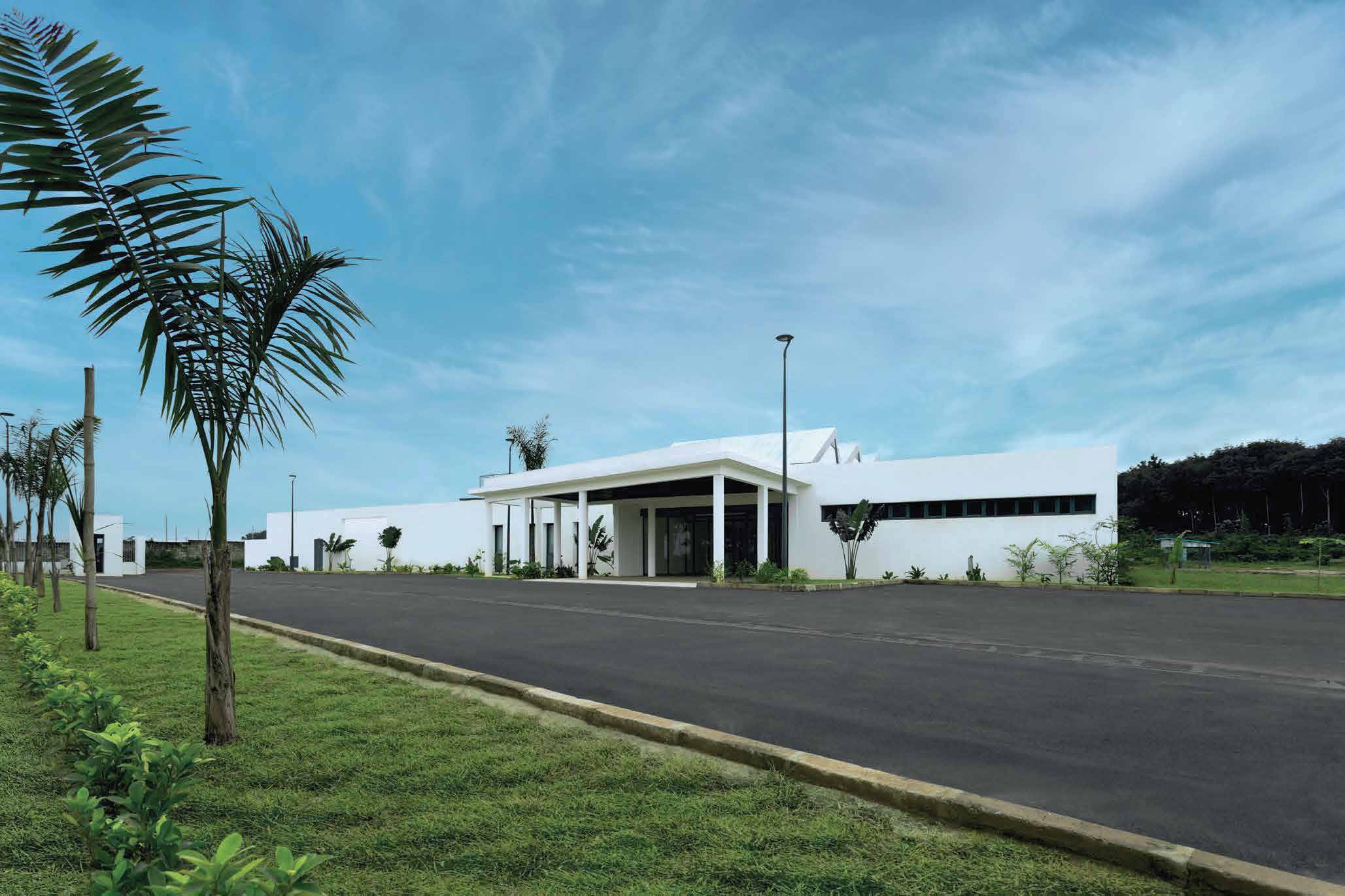 Façade de l'Institut Européen de Cancérologie à Abidjan-Bingerville